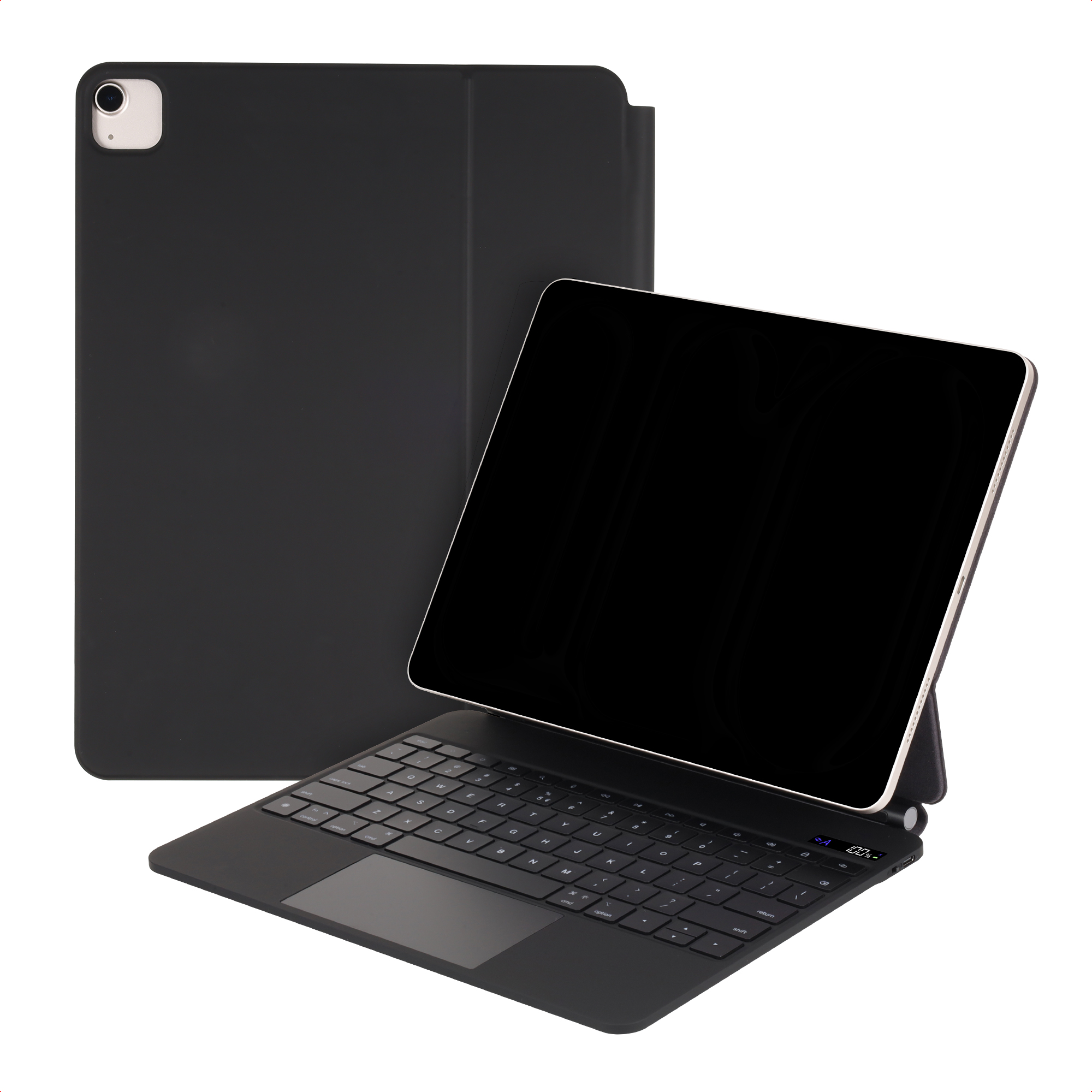 Accezz Clavier Bluetooth magnétique pour Apple iPad Air 11 pouces (2026) M4 / (2025) M3 / (2024) M2 / Pro 11 (2018/2020/2021/2022) - QWERTY / NL - Noir