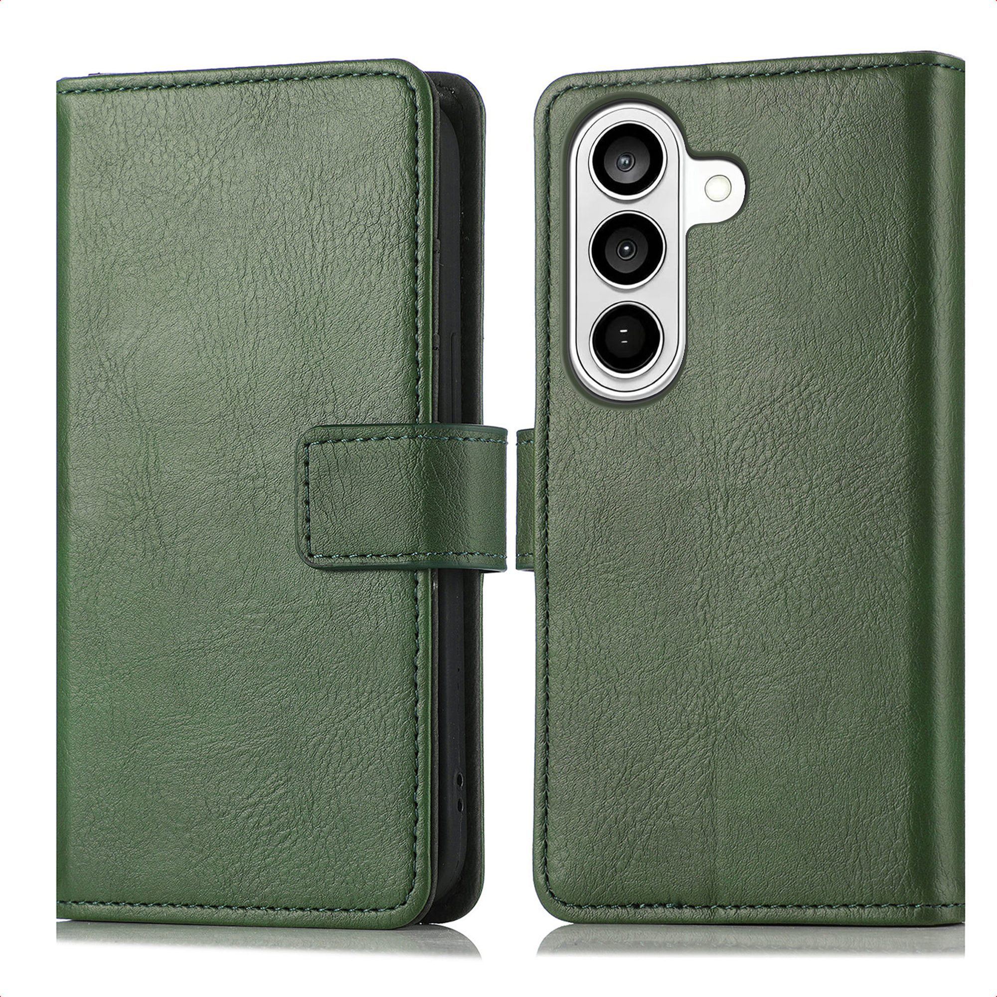 IMOSHION Etui de t&eacute;lephone portefeuille de luxe pour Samsung Galaxy S26 Plus - Vert
