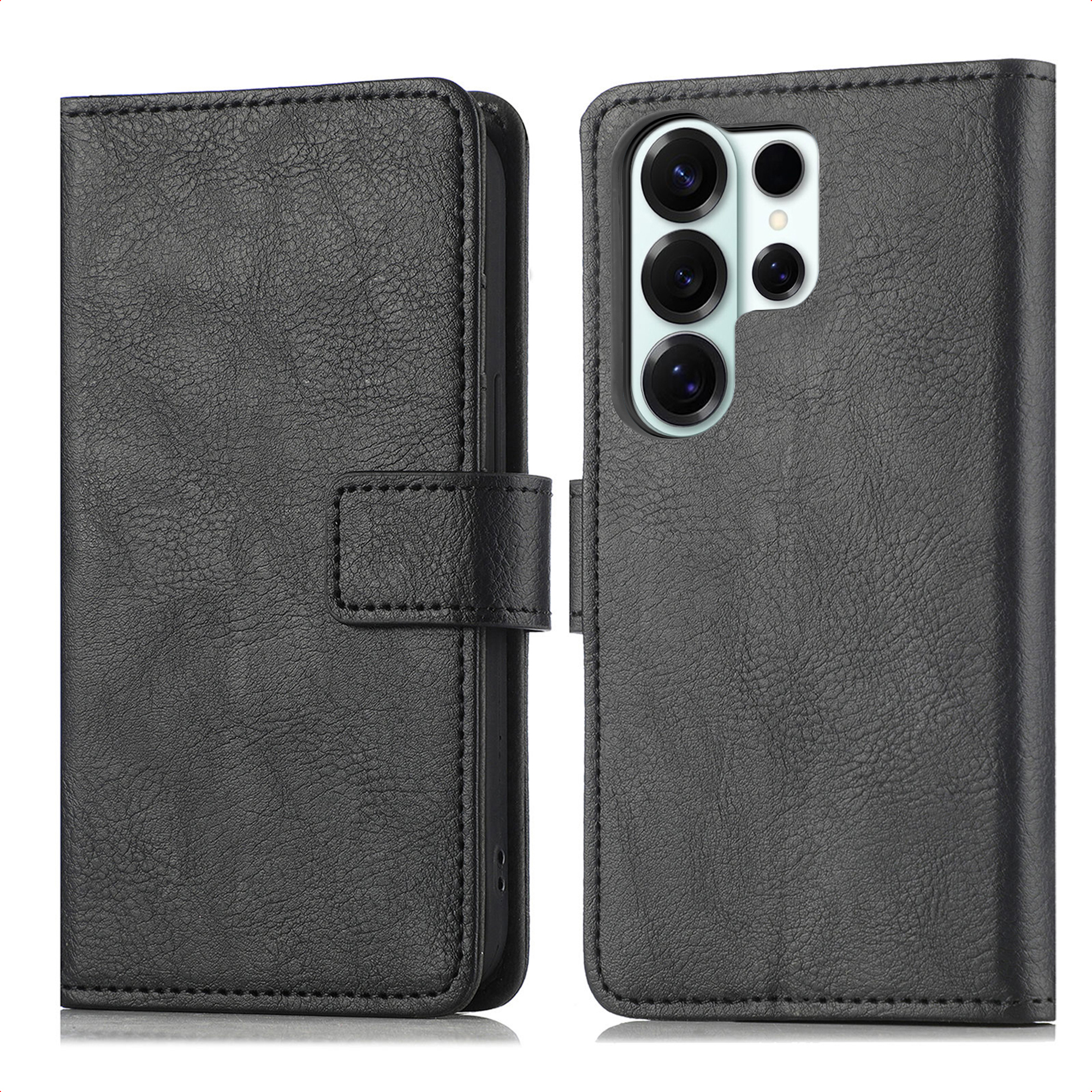 IMOSHION Etui de t&eacute;lephone portefeuille de luxe pour Samsung Galaxy S26 Ultra - Noir