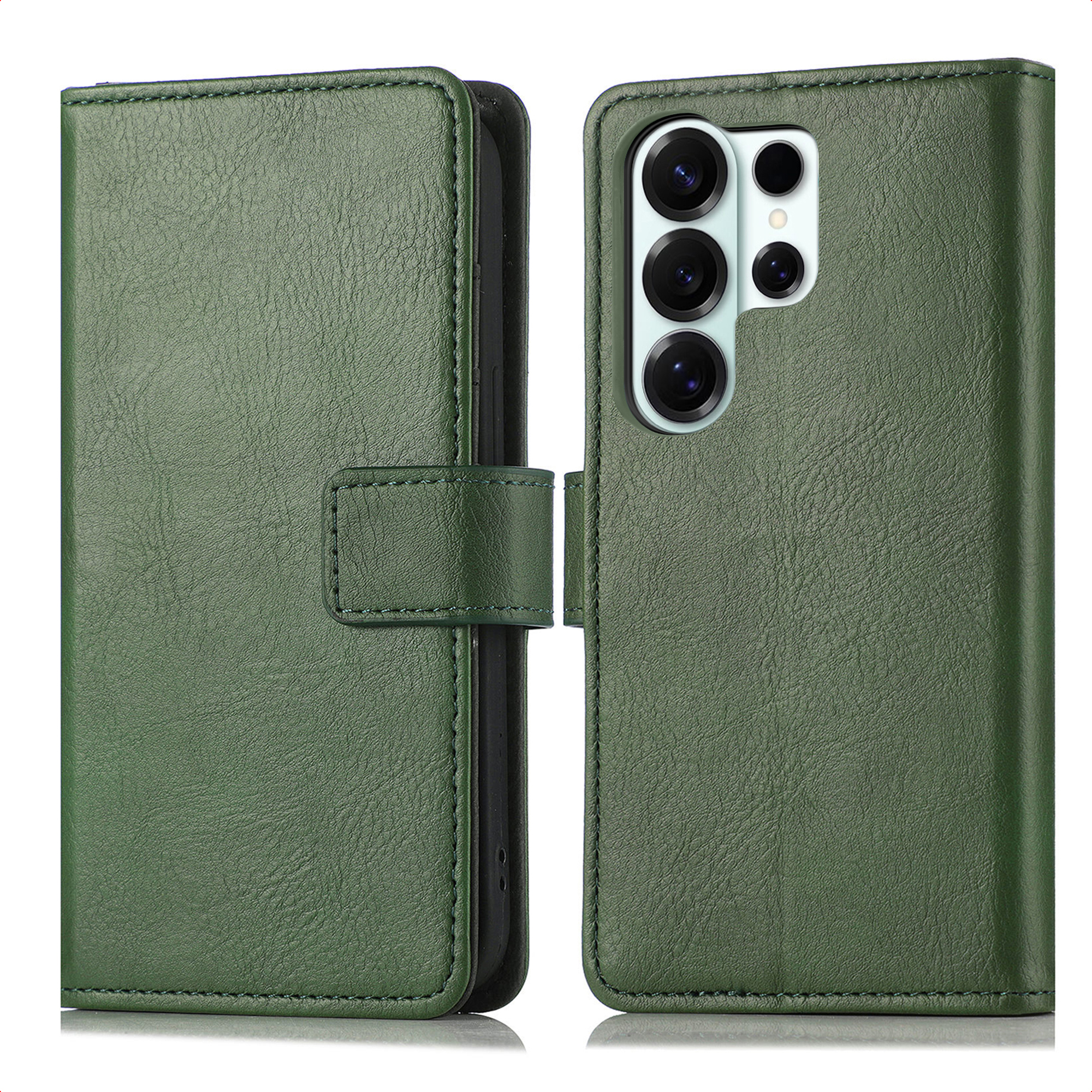 IMOSHION Etui de t&eacute;lephone portefeuille de luxe pour Samsung Galaxy S26 Ultra - Vert