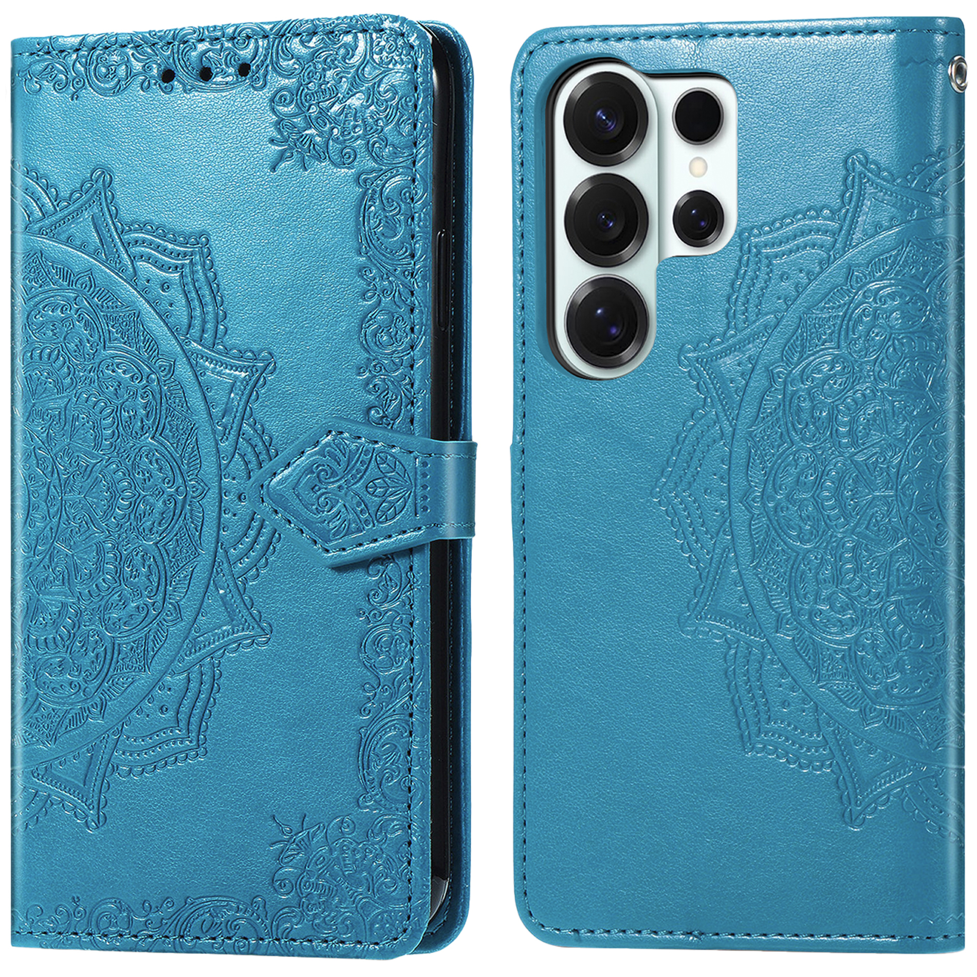 IMOSHION Etui de t&eacute;lephone Mandala pour Samsung Galaxy S26 Ultra - Turquoise