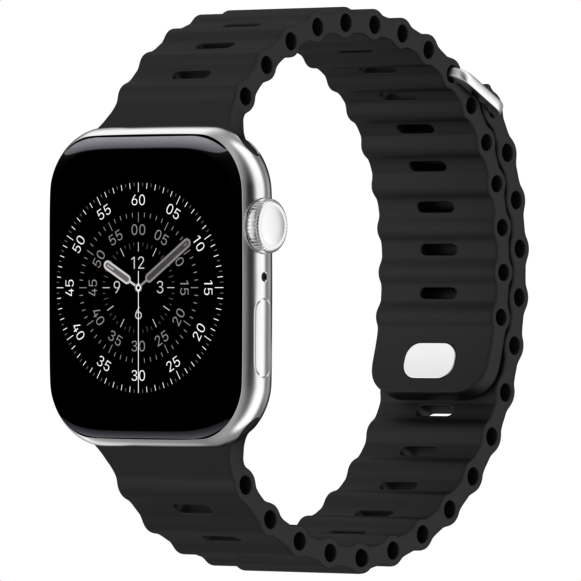 Accezz Bracelet Ocean pour Apple Watch 38/40/41/42 mm - Noir - Neuf