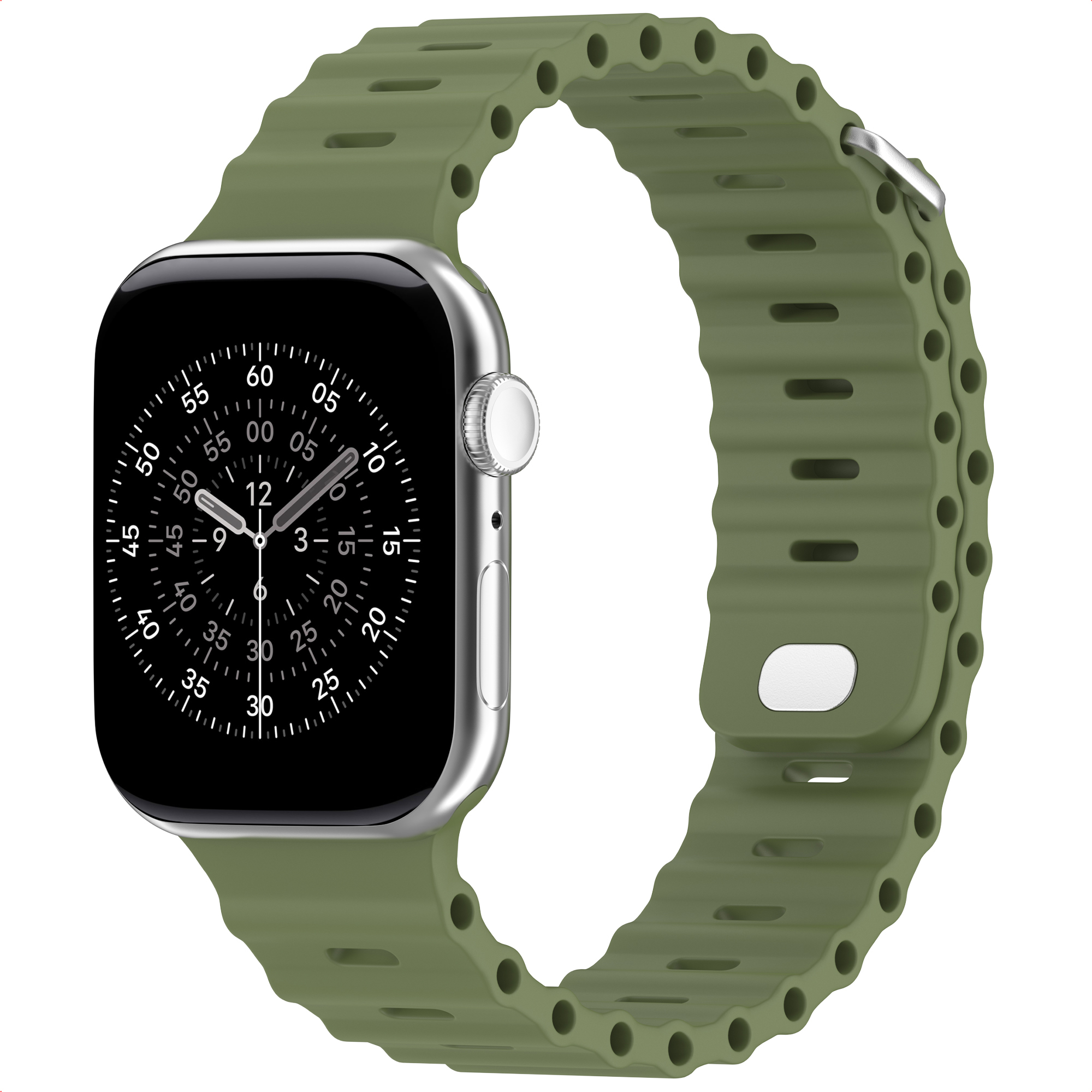 Accezz Bracelet Ocean pour Apple Watch 38/40/41/42 mm - Khaki - Neuf