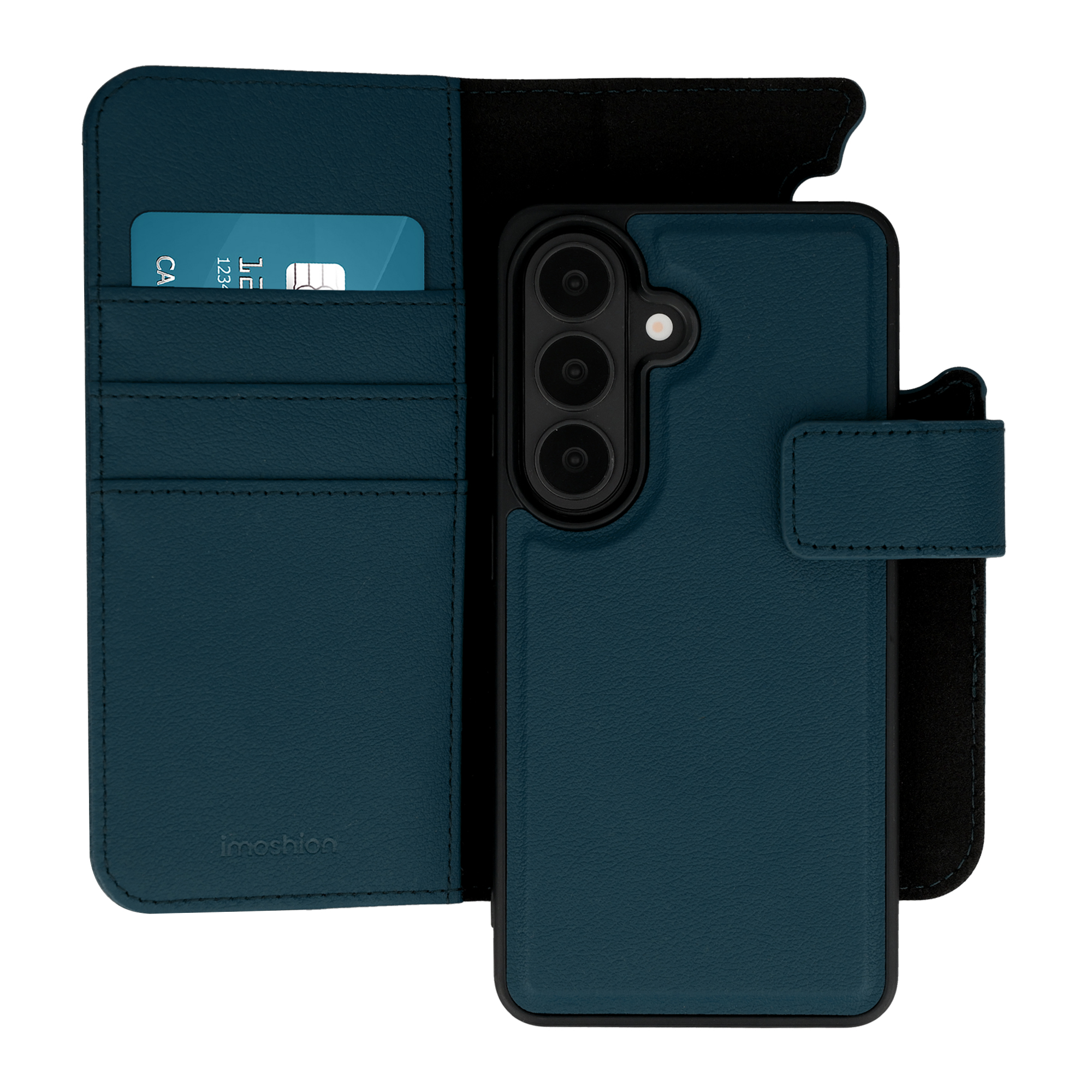 IMOSHION Etui portefeuille luxe 2-en-1 amovible pour Samsung Galaxy S26 - Bleu