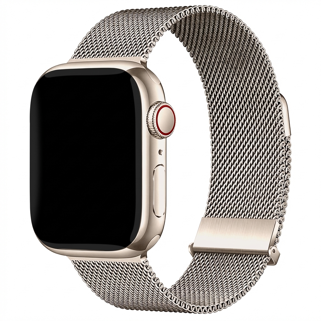 imoshion Bracelet magn&eacute;tique milanais Apple Watch  44/45/46/49 mm - Starlight