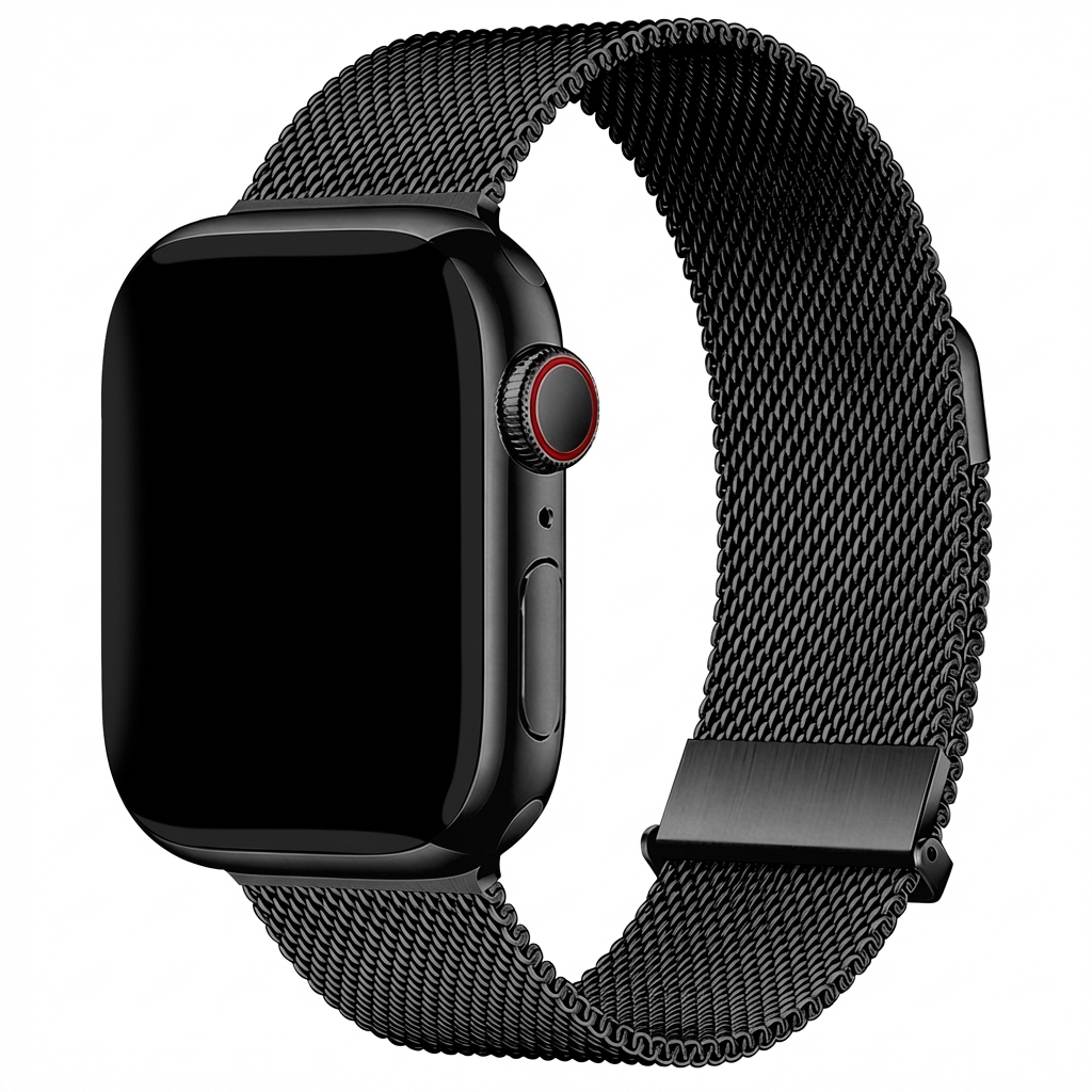 imoshion Bracelet magn&eacute;tique milanais Apple Watch  44/45/46/49 mm - Noir