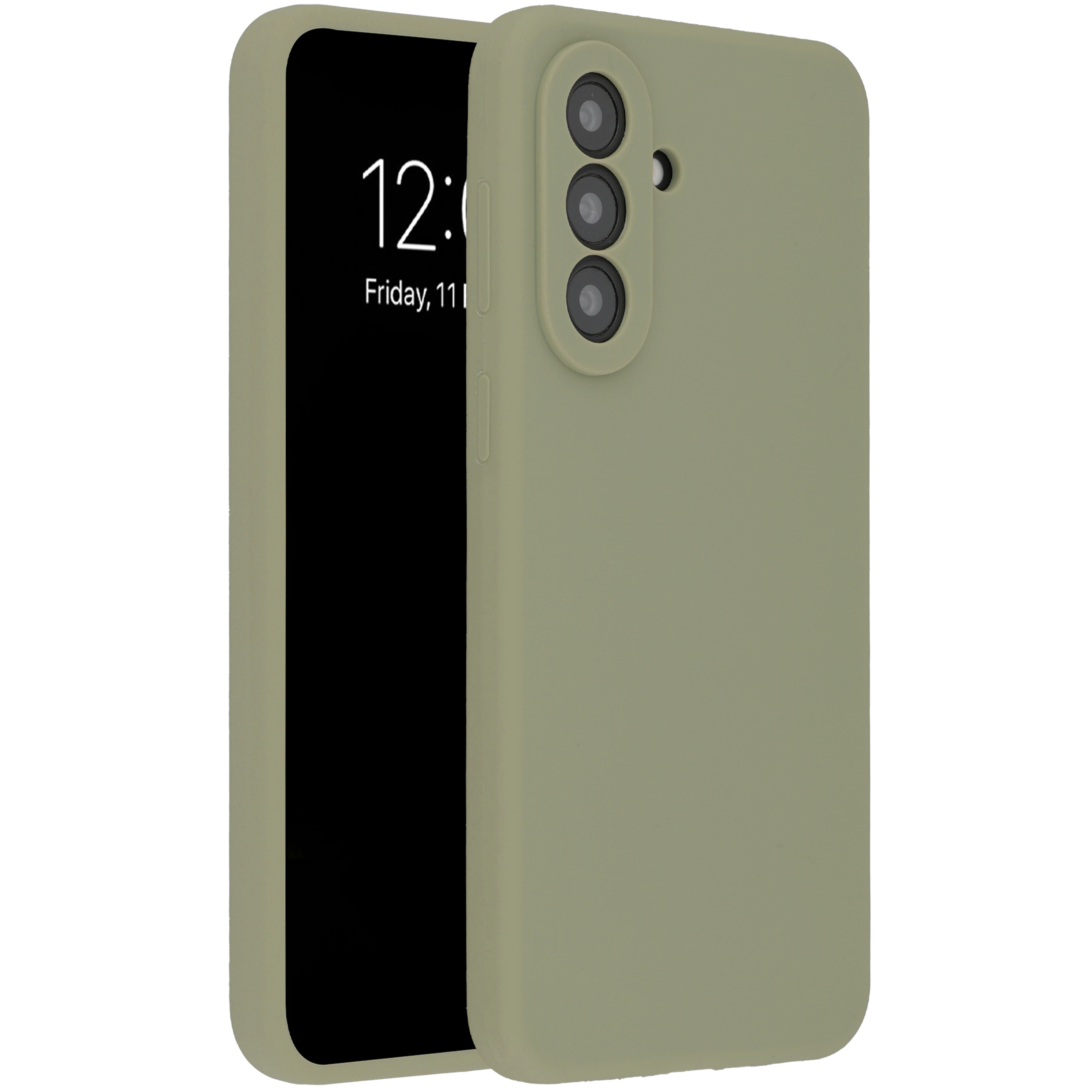 Accezz Coque Liquid Silicone pour Samsung Galaxy A37 (5G) - Cooper Green