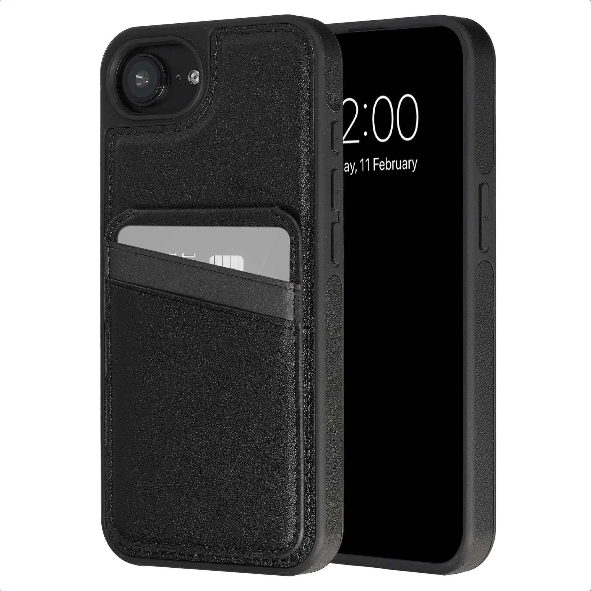 imoshion Backcover met kaarthouder en stand voor de Apple iPhone 17e / 16e - Zwart