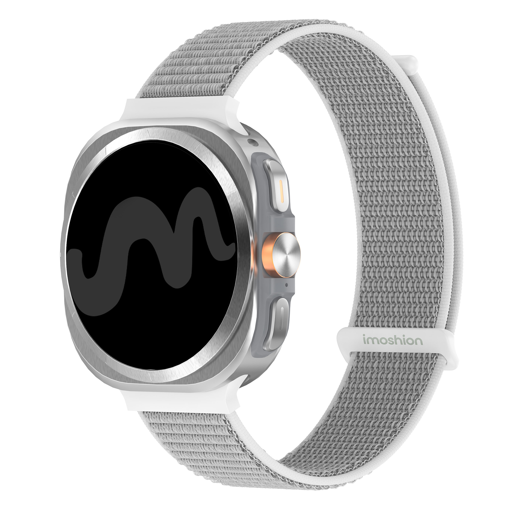 imoshion Bracelet en nylon pour Samsung Galaxy Watch Ultra 2 (2026) / Ultra (2024/2025) - Seashell