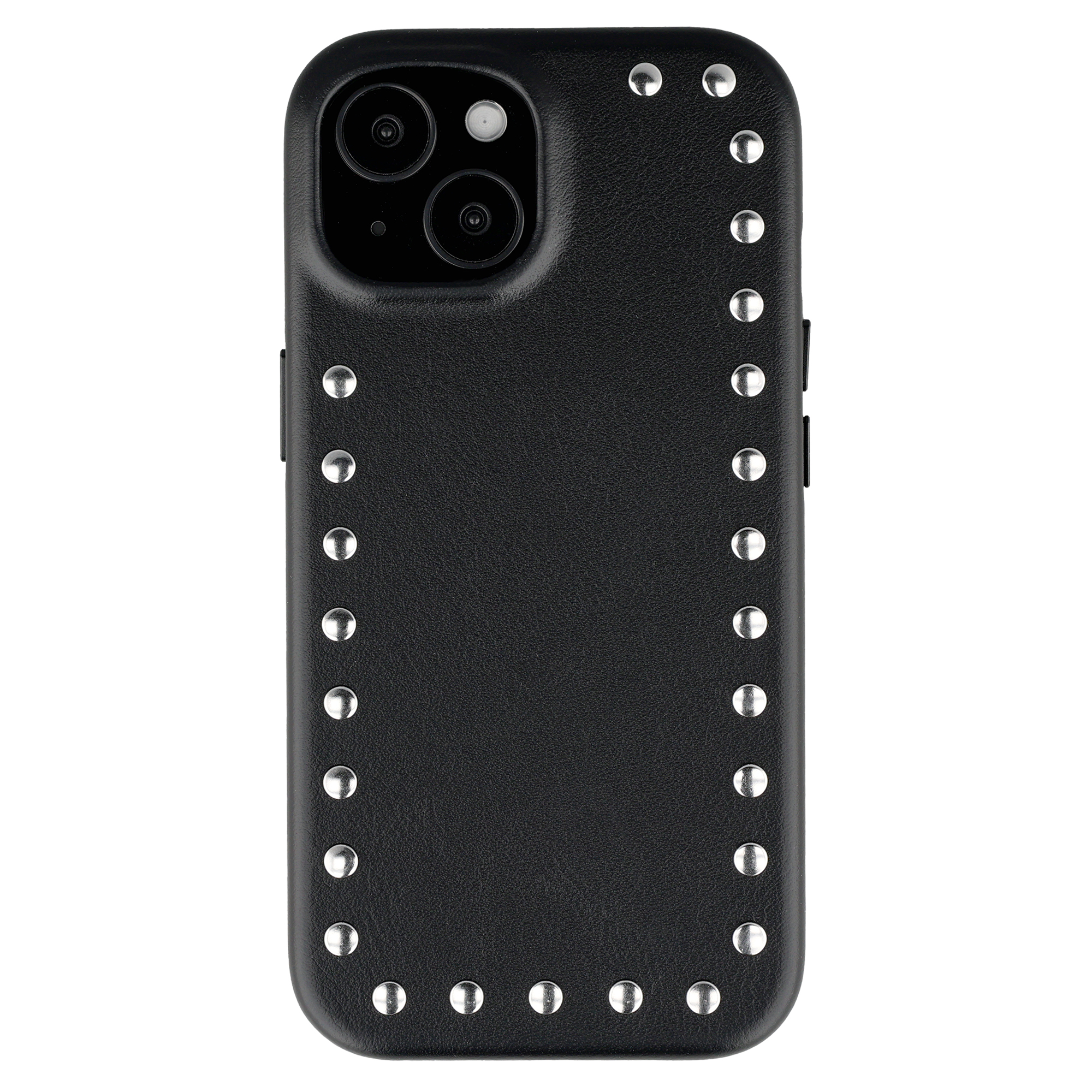 SELENCIA  Coque arri&egrave;re Studs avec MagSafe Apple iPhone 15 - Velvet Black