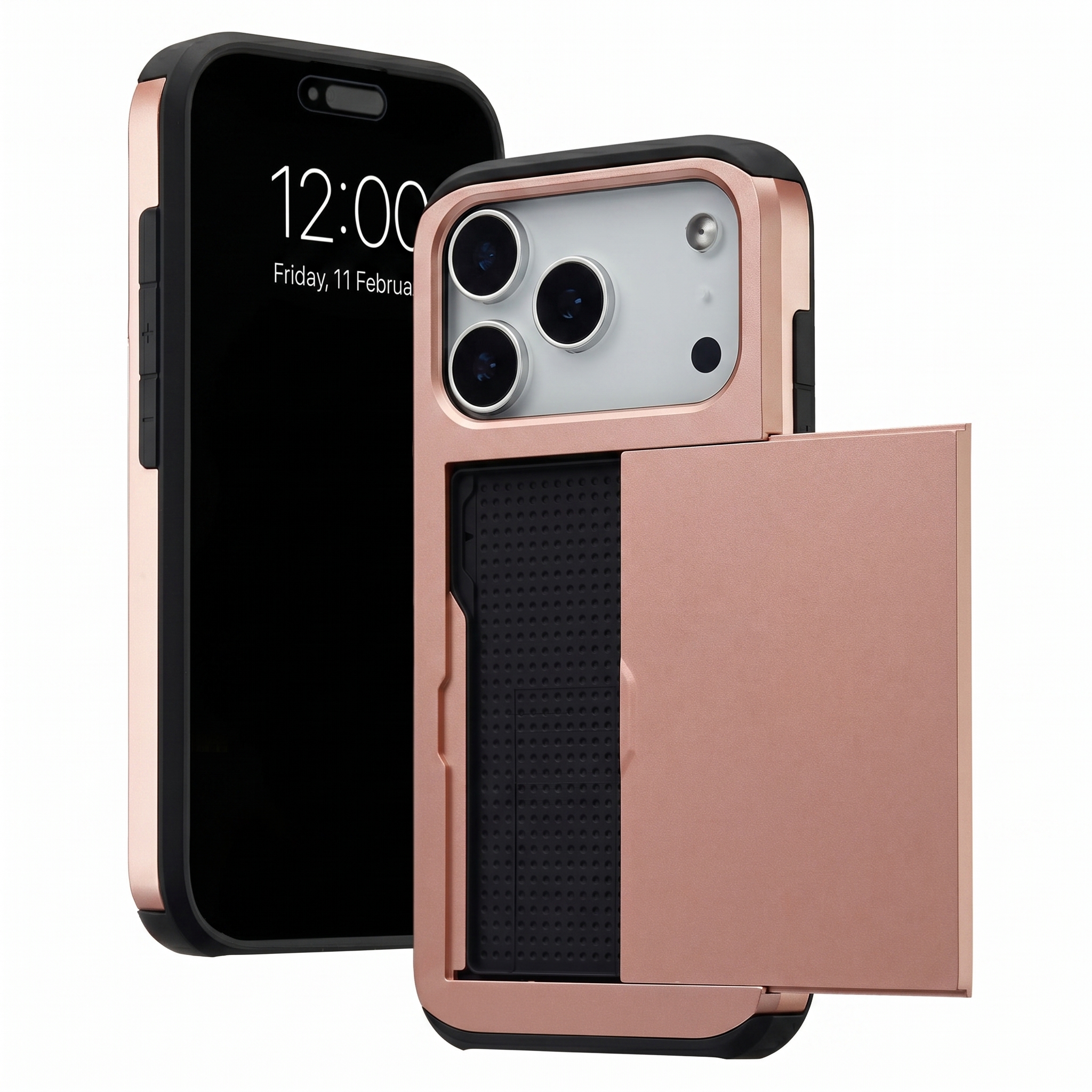 imoshion Backcover met pasjeshouder voor de Apple iPhone 18 Pro / 17 Pro - Rose Gold