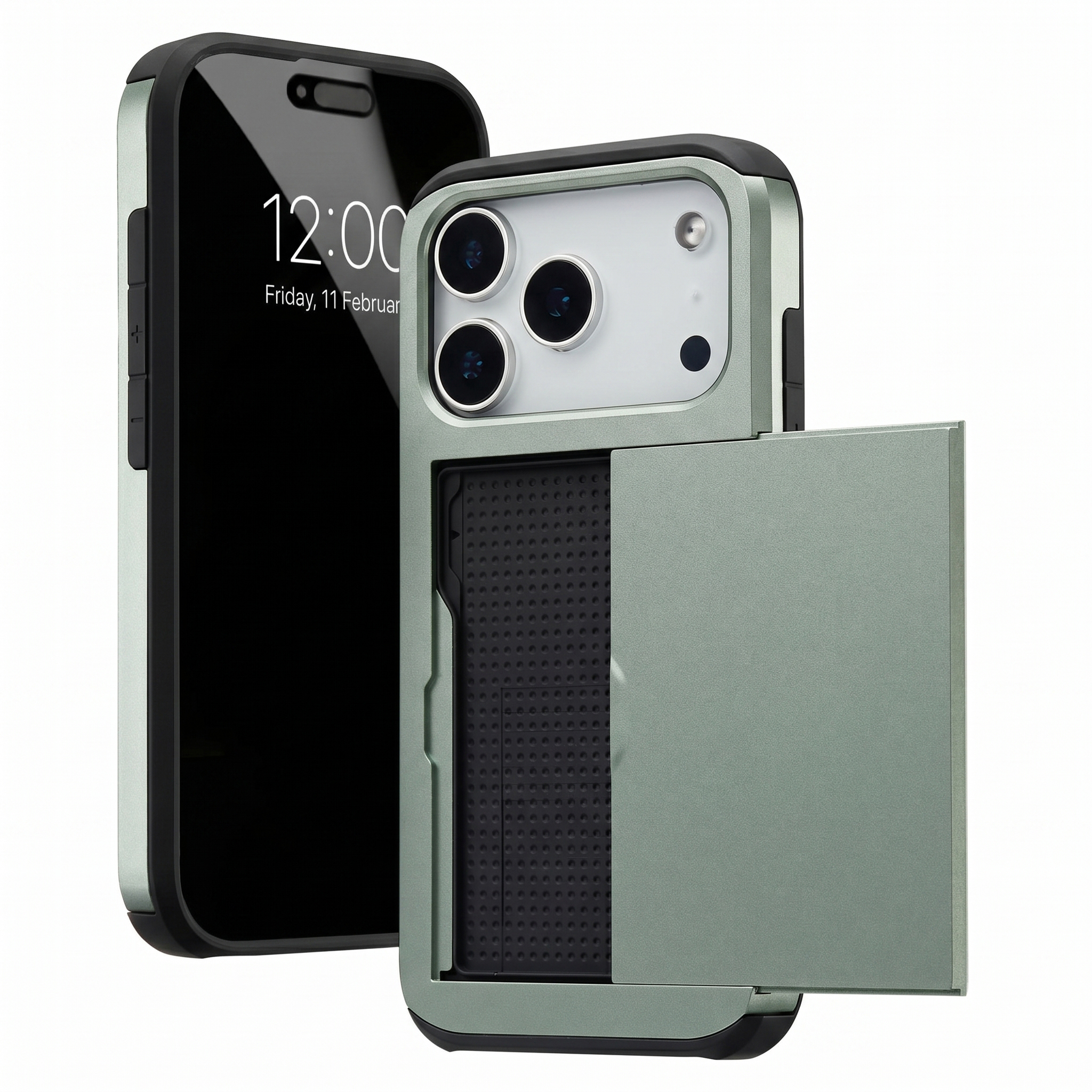imoshion Backcover met pasjeshouder voor de Apple iPhone 18 Pro / 17 Pro - Groen