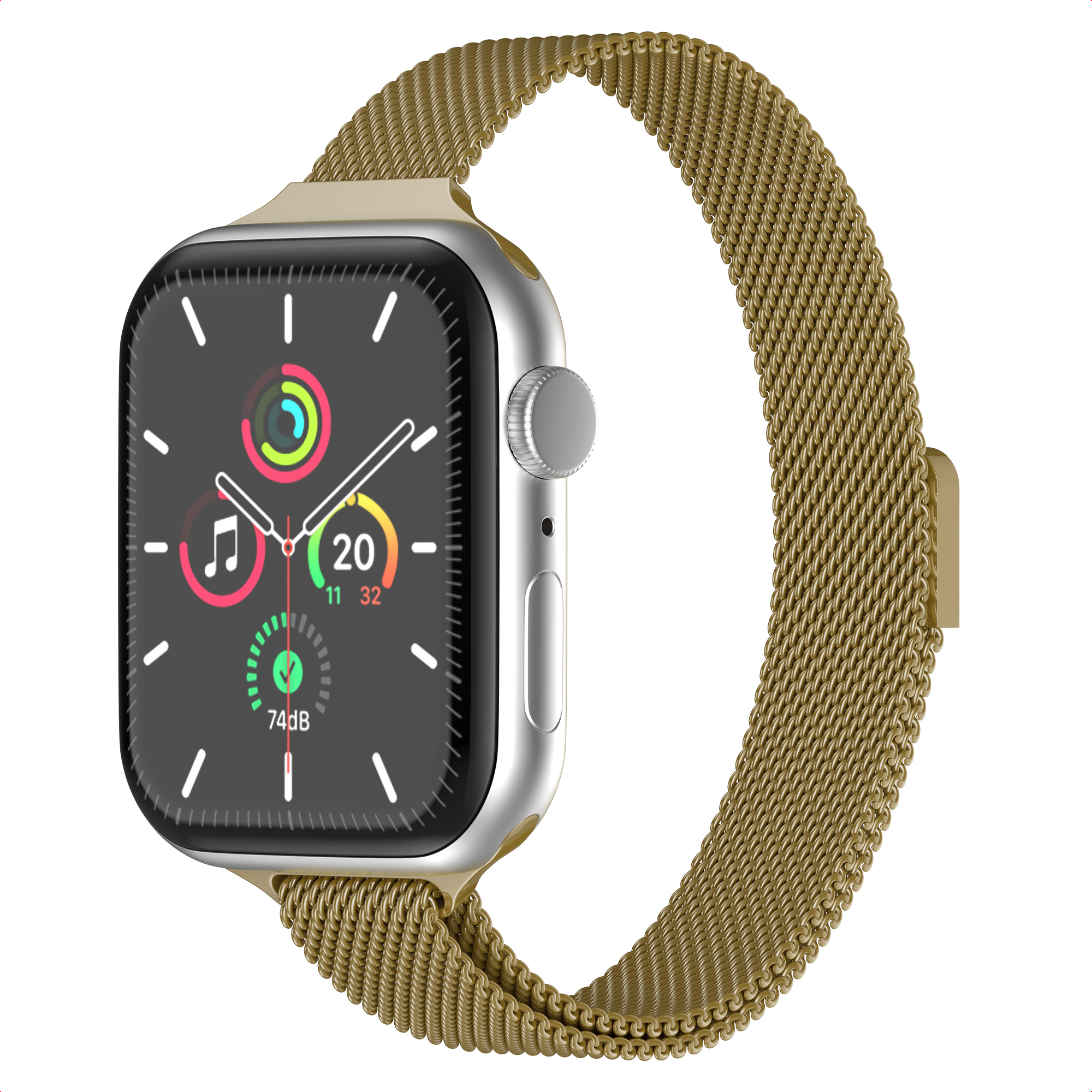 Bracelet slim Milanese pour Watch 38/40/41/42 mm - Dor&eacute;