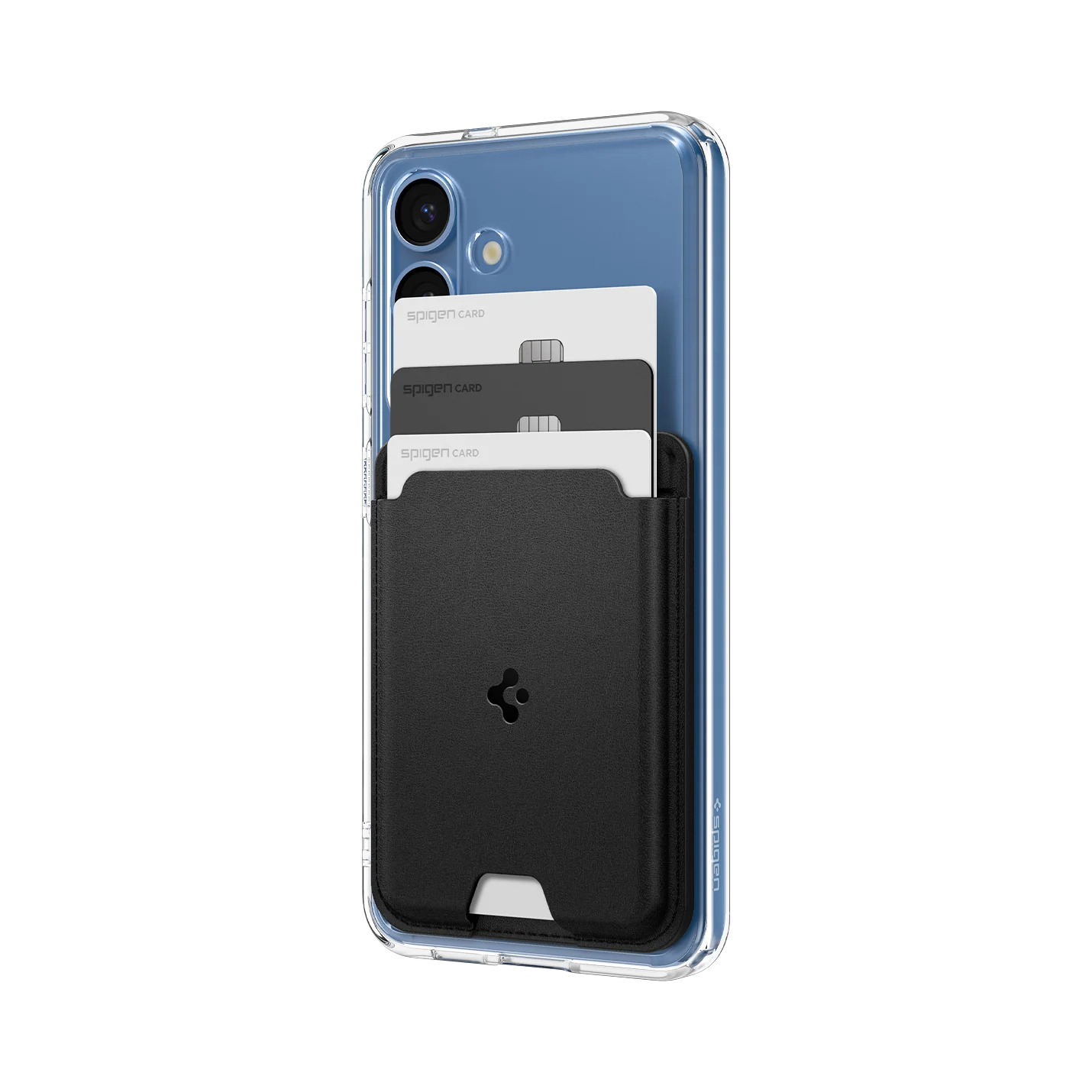 Spigen Porte-cartes magnétique Valentinus pour Samsung Magnetic Case - 3 cartes - Black