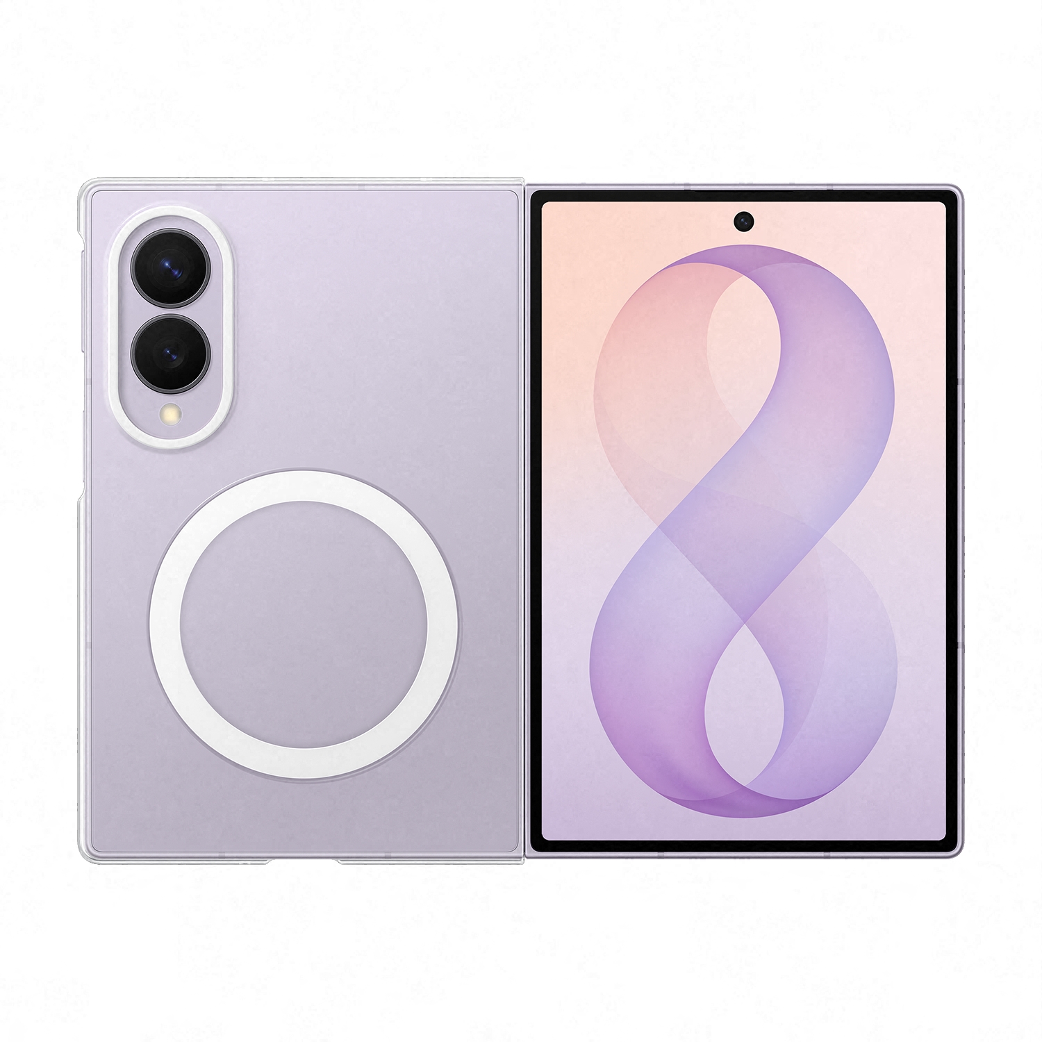 SAMSUNG Coque Clear Magnet  Galaxy Z Fold 8 - Transparent