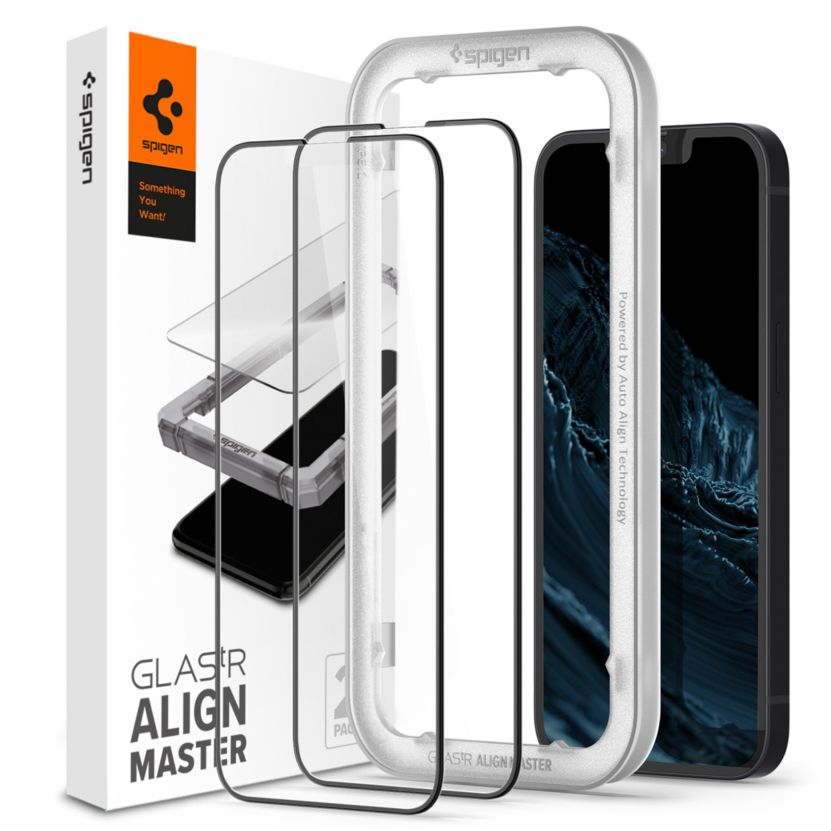 Lot de 2 Verres Tremp&eacute;s iPhone 13 / 13 Pro pour ALM Full Screen Noir