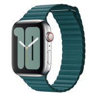 Apple ﻿Leather Loop Apple Watch Series 1-9 / SE / Ultra (2) - 42/44/45/49 mm - Vert