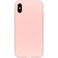 Accezz Coque Liquid Silicone iPhone Xs / X - Rose