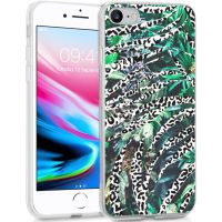 iMoshion Coque Design iPhone SE (2022 / 2020) / 8 / 7 / 6s - Jungle - Blanc