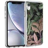 iMoshion Coque Design iPhone Xr - Jungle - Vert / Rose