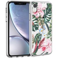 iMoshion Coque Design iPhone Xr - Jungle - Vert / Rose