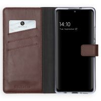 Selencia Étui de téléphone portefeuille en cuir véritable Samsung Galaxy A42