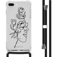 iMoshion Coque Design avec cordon iPhone 8 Plus / 7 Plus - Woman Flower