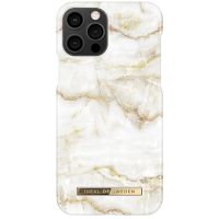iDeal of Sweden Coque Fashion iPhone 12 (Pro) - Golden Pearl Marble