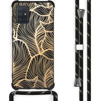 iMoshion Coque Design avec cordon Samsung Galaxy A71 - Golden Leaves