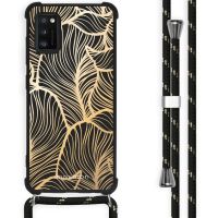 iMoshion Coque Design avec cordon Samsung Galaxy A41 - Golden Leaves