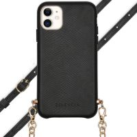 Selencia Coque Aina Serpent avec corde iPhone 11 - Noir