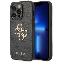 Guess Coque 4G Metal Logo Backcover iPhone 15 Pro - Gris
