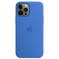 Apple Coque en silicone MagSafe iPhone 12 Pro Max - Capri Blue