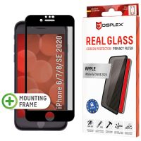 Displex Protection d'écran en verre trempé Real Glass Full Cover pour iPhone  SE (2022 / 2020) / 8 / 7 / 6(s)