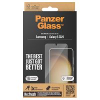 PanzerGlass ﻿Film de protection d'écran anti-bactérien Refresh Ultra-Wide Fit avec applicateur Samsung Galaxy S24