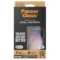 PanzerGlass ﻿Film de protection d'écran anti-bactérien Refresh Ultra-Wide Fit avec applicateur Samsung Galaxy S24 Plus