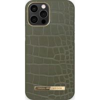 iDeal of Sweden Coque Atelier iPhone 12 (Pro) - Khaki Croco