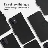 Accezz Étui de téléphone Wallet iPhone 12 (Pro) - Noir