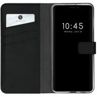 Selencia Étui de téléphone en cuir véritable iPhone 13 Mini - Noir