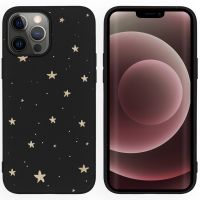 iMoshion Coque Design iPhone 13 Pro Max - Etoiles / Noir