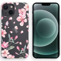 iMoshion Coque Design iPhone 13 Mini - Fleur - Rose