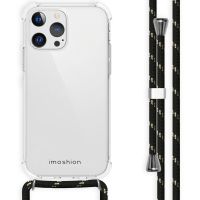 iMoshion Coque avec cordon iPhone 13 Pro - Noir & Dorée