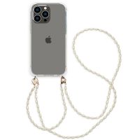 iMoshion Coque avec dragonne + ﻿bracelet - Perles iPhone 14 Pro Max - Transparent