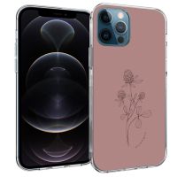 iMoshion Coque Design iPhone 12 (Pro) - Floral Pink