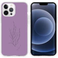 iMoshion Coque Design iPhone 13 Pro - Floral Purple