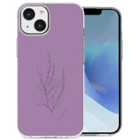 iMoshion Coque Design iPhone 14 - Floral Purple
