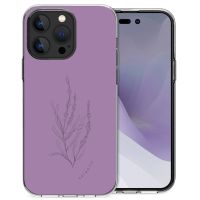 iMoshion Coque Design iPhone 14 Pro Max - Floral Purple