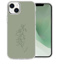 iMoshion Coque Design iPhone 14 Plus - Floral Green