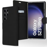 Accezz Étui de téléphone portefeuille Wallet Samsung Galaxy S23 Ultra - Noir