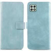 iMoshion Étui de téléphone portefeuille Luxe Galaxy A22 (5G) - Bleu